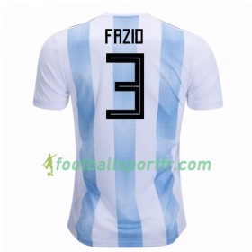 Tenue Argentine Fazio 3 Domicile Coupe du monde 2018 Maillot de Foot